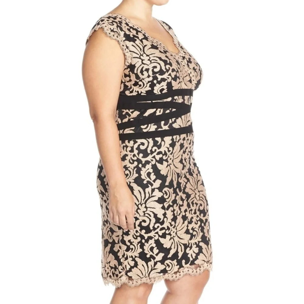 Tadashi Shoji Embroidered Lace Dress size 18 NWT
